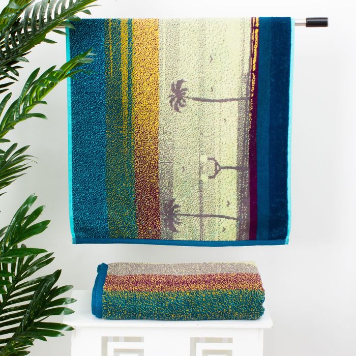 Полотенце махровое "Этель" Песчаный Закат 70*130 см, 100% хл, 420 гр/м2