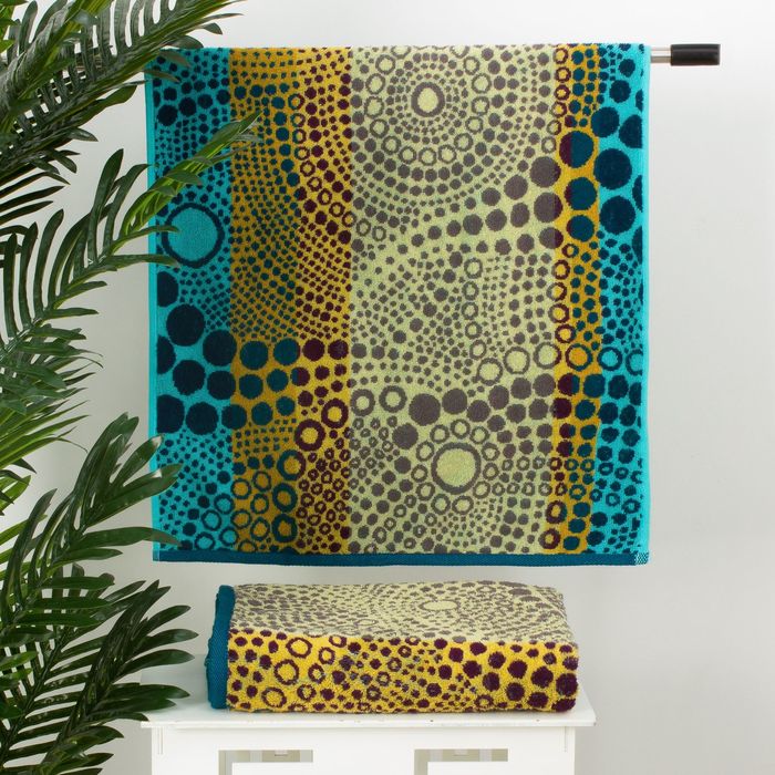 Полотенце махровое "Этель" Песчаная Галактика 70*130 см, 100% хл, 420 гр/м2