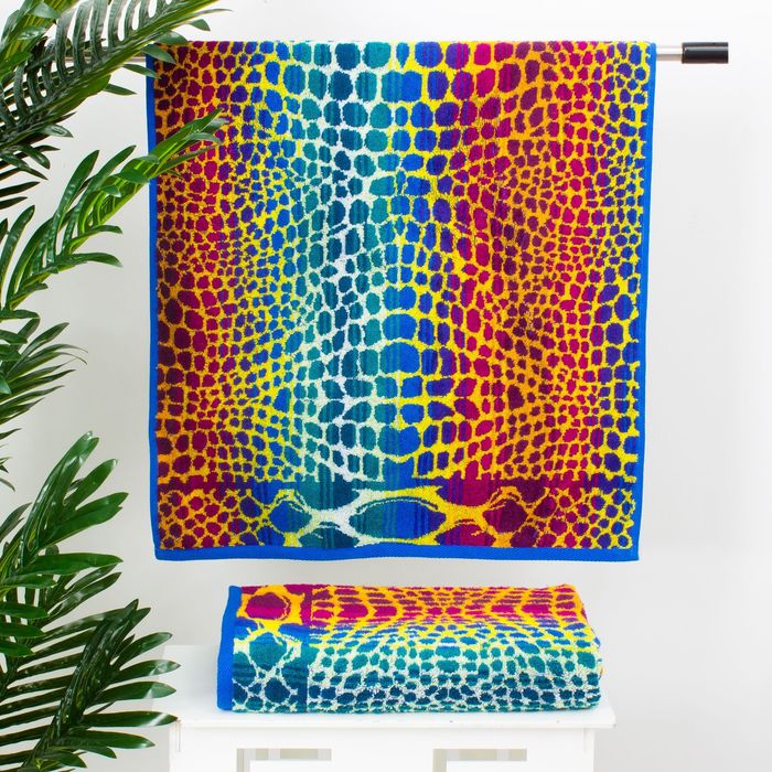 Полотенце махровое "Этель" Рептилия 50*90 см, 100% хл, 420 гр/м2