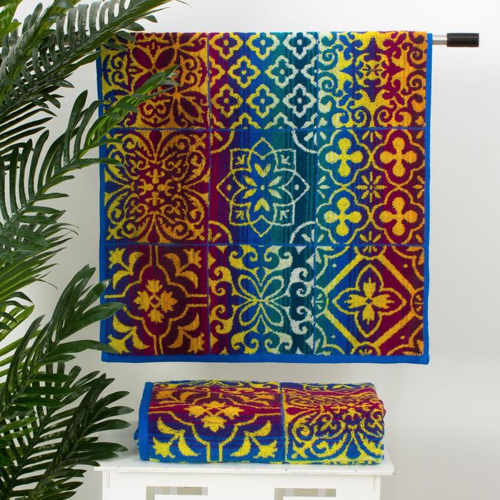 Полотенце махровое "Этель" Майолика 50*90 см, 100% хл, 420 гр/м2