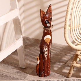 

Сувенир дерево "Кошка резные лапки и ушки" 60х13х5 см