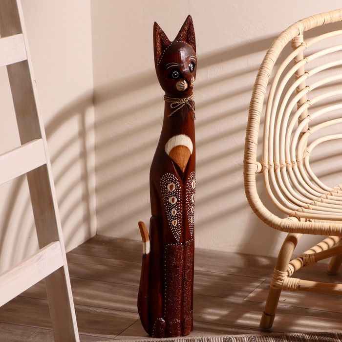 

Сувенир дерево "Кошка резные лапки и ушки" 80х15х5,5 см