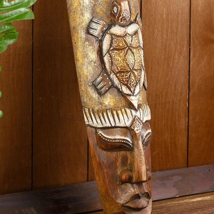 Маска дерево "Абориген черепаха,орёл" 50х6х15 см