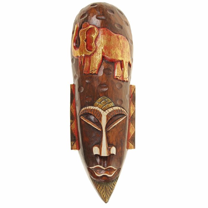 Маска дерево "Абориген слон" 50х6х15 см