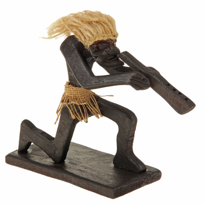 Сувенир дерево "Абориген с флейтой" 23х16х8 см