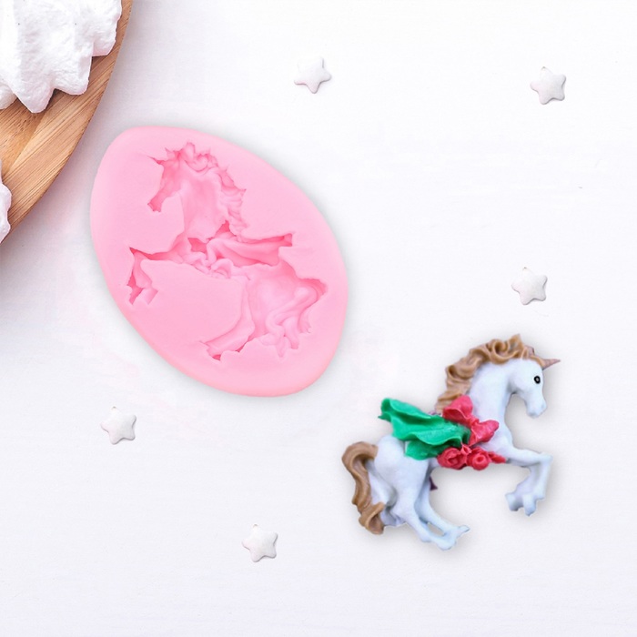 Молд 9х6,3 см "Конь", цвета МИКС