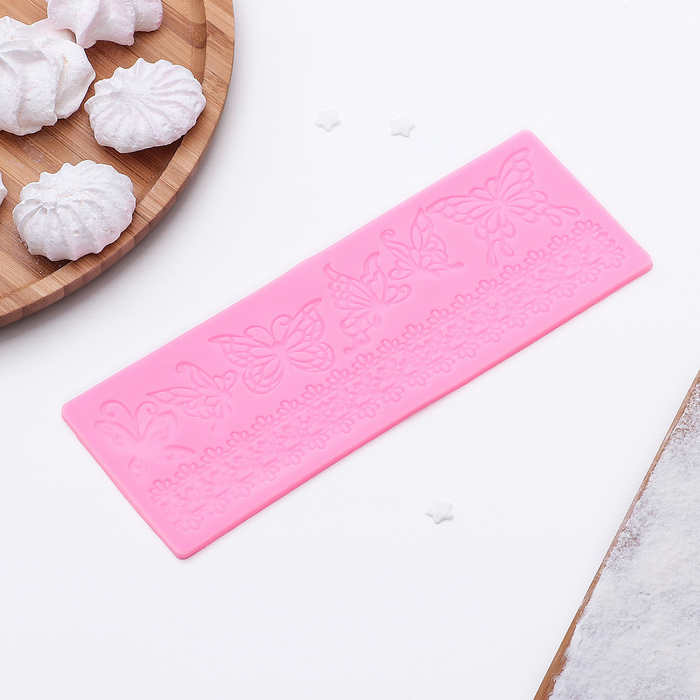 Коврик для айсинга 18,5х7х0,3 см "Эффект бабочки"