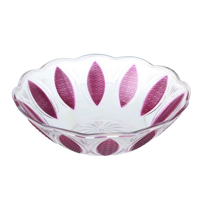 Блюдо круглое 22х6 см "Листок", цвета МИКС