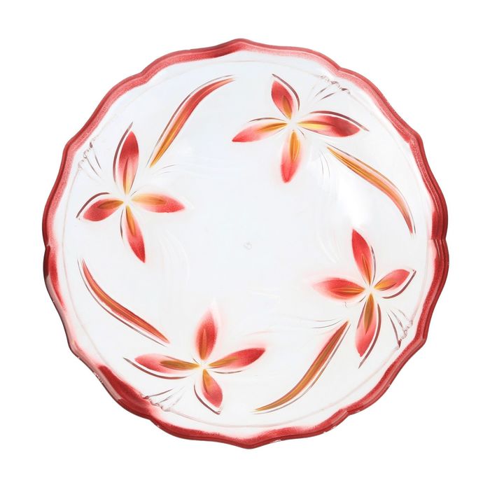 Салатник "Цветочный ветер" 25х25х6 см, цвета МИКС