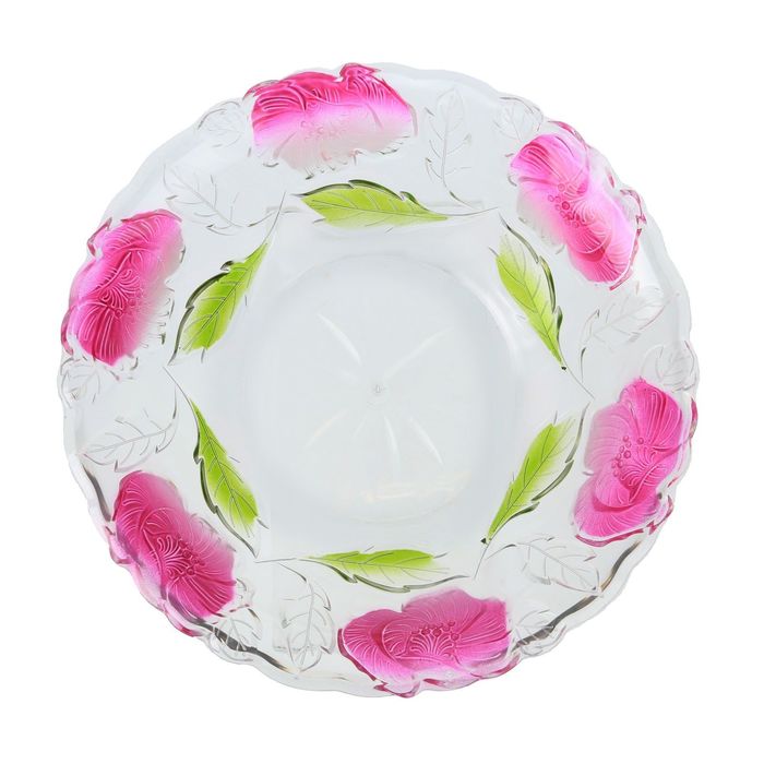 Салатник "Розалий" 26,5х26,5х6 см, цвета МИКС