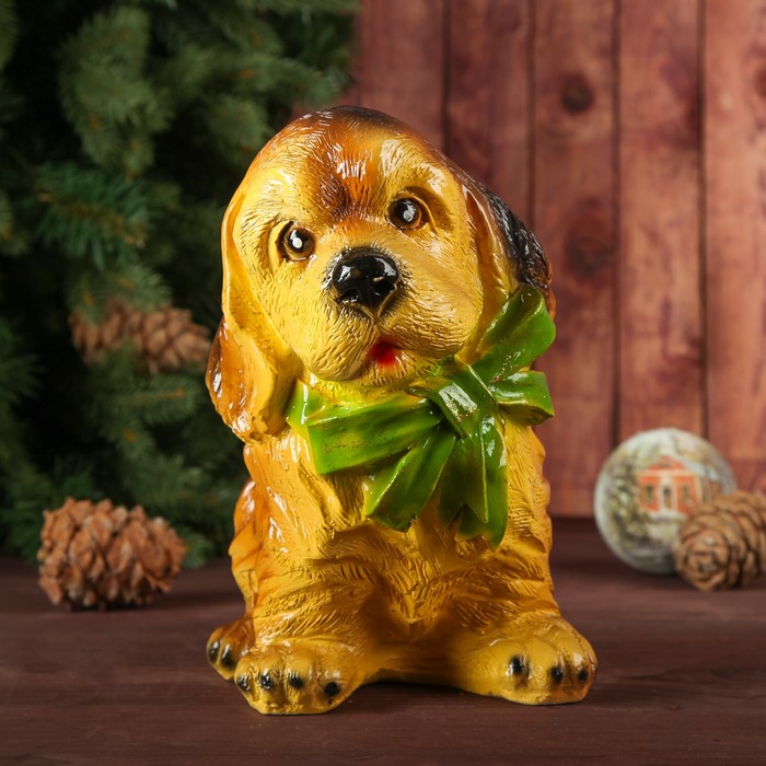 Статуэтка «Щенок с бантом», микс