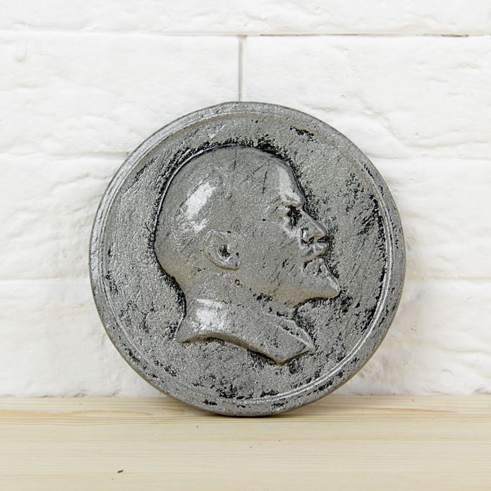 Панно "Ленин", серебро 12,5см