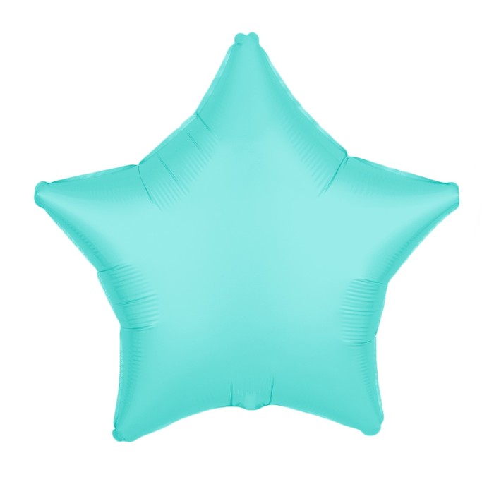 Шар фольгированный 36" "Звезда", пастель, цвет голубой