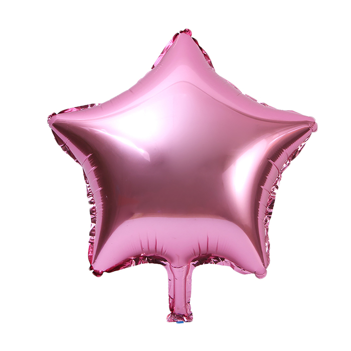 Шар фольгированный 18", звезда, металлик, цвет розовый