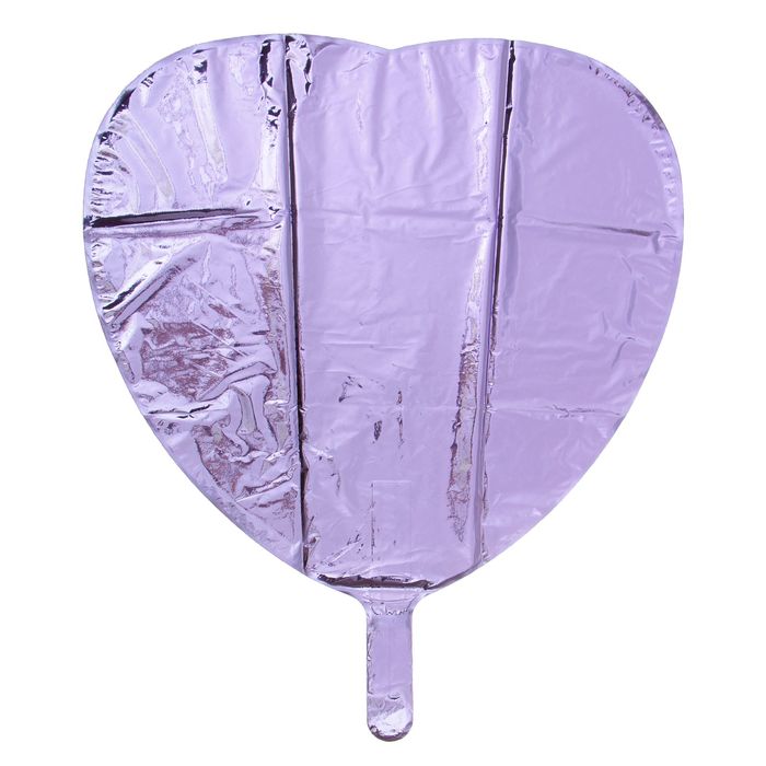 Шар фольгированный 18” СЕРДЦЕ Металлик Lilac