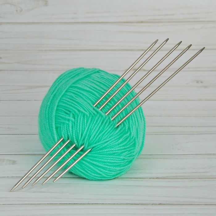 Спицы для вязания, чулочные, d=2,5мм, 19,5см, 5шт