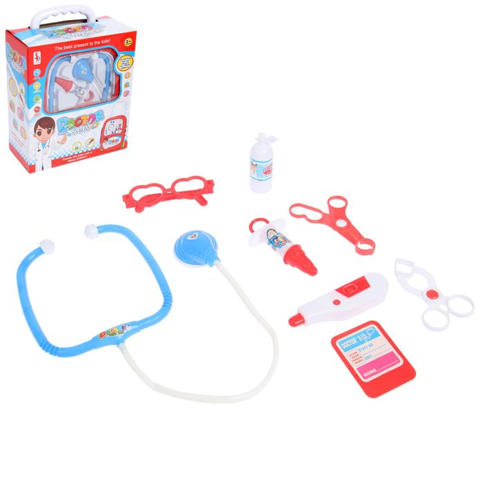 Набор доктора "Поликлиника" в чемоданчике, 8 предметов