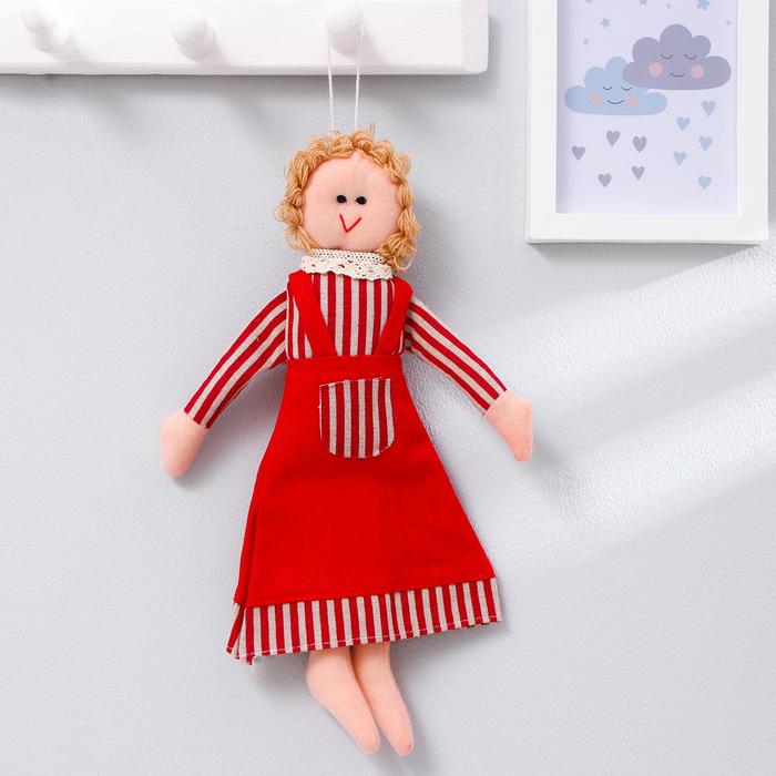 Кукла интерьерная "Василиса" в переднике, цвета МИКС
