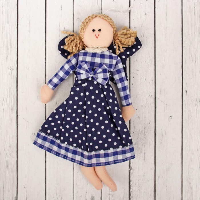 Кукла интерьерная "Ангелочек" с бантиком на поясе, цвета МИКС