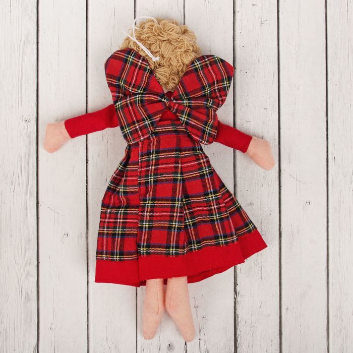 Кукла интерьерная "Ангелочек" в платье с бантиком, цвета МИКС