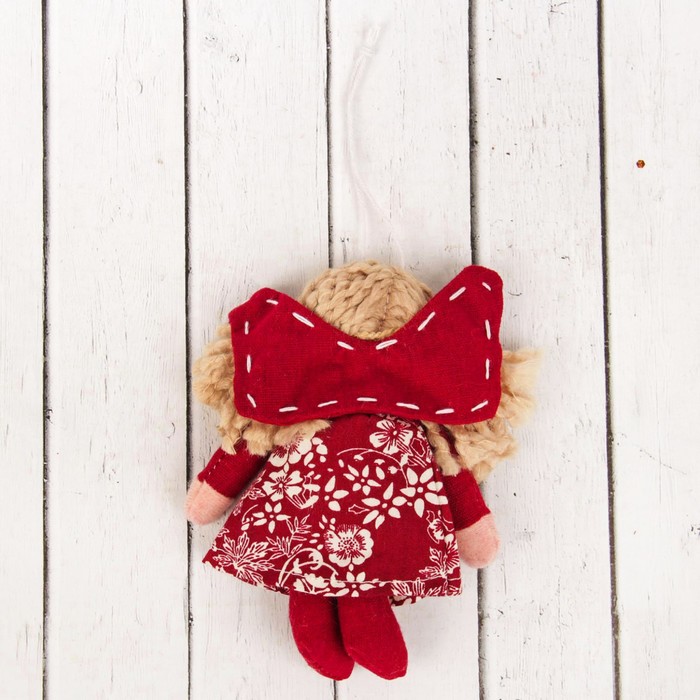 Кукла интерьерная "Ангел", сердце на платье, цвета МИКС