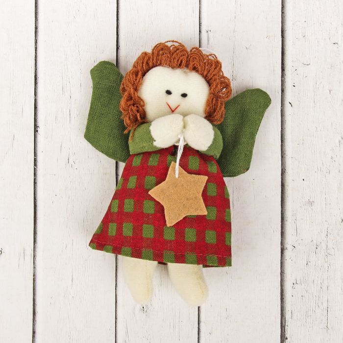 Кукла интерьерная "Ангел", фея, звезда в ручках, цвета МИКС