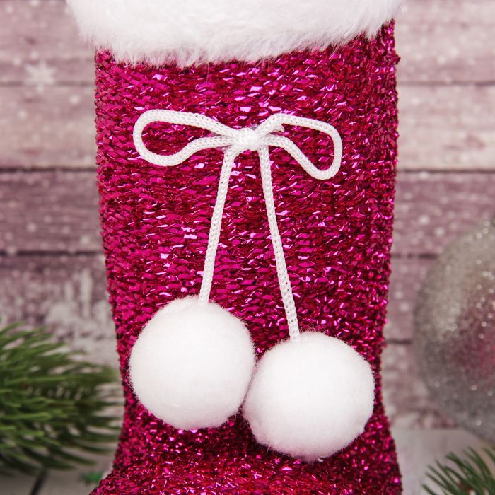 Подарочная упаковка "Сапожок" цвет фкусия