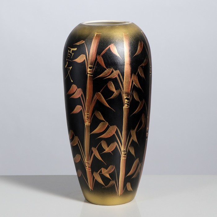 Ваза напольная форма "Аурика" шамот Бамбук темная