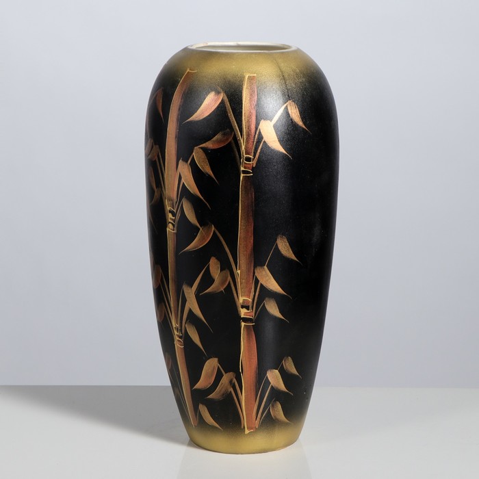 Ваза напольная форма "Аурика" шамот Бамбук темная