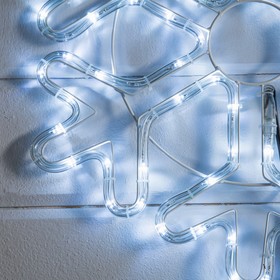 Фигура из дюралайта "Снежинка" 52х52 см, 96/16 LED, 220V, БЕЛЫЙ-СИНИЙ от Сима-ленд