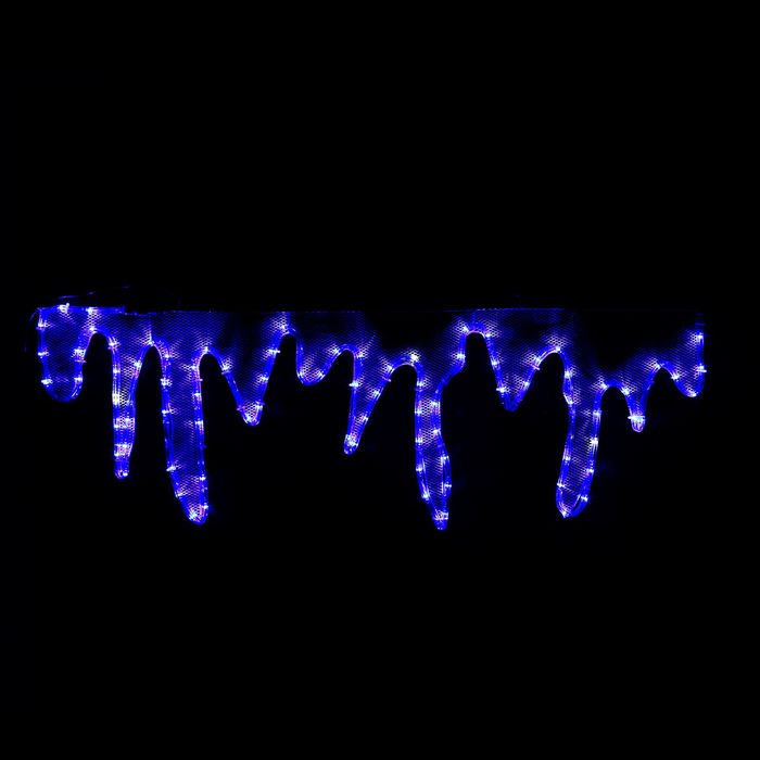 Фигура дюралайт "Сосульки на каркасе" 98х32 см,96/16 LED,мерцание,220V СИНИЙ-БЕЛЫЙ