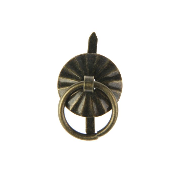 Ручка для шкатулки металл круглая бронза набор 4 шт 1,5х1,5 см