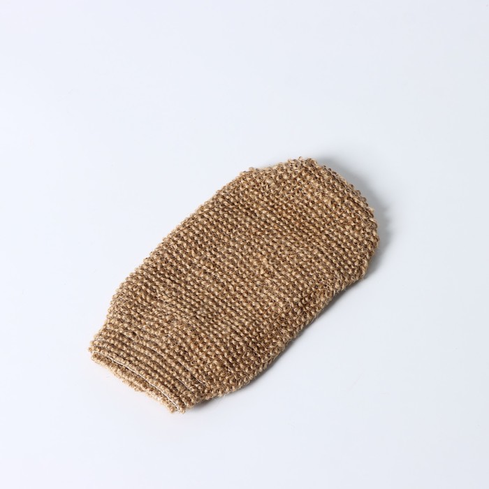 Мочалка-варежка для тела массажная Доляна, 22×11 см кольцо для салфеток доляна варежка 4×6 см