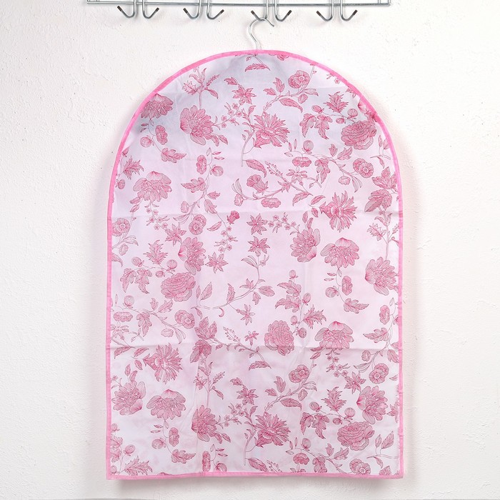 Чехол для одежды 60х90 см спанбонд "Флора", цвет МИКС