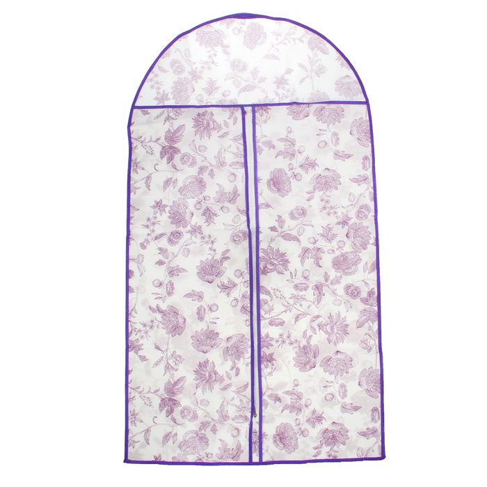 Чехол для одежды 60х137 см спанбонд "Флора", цвет МИКС