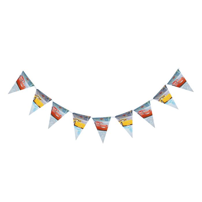 Гирлянда-вымпелы 2,3 м "Тачки 3" (Cars 3)
