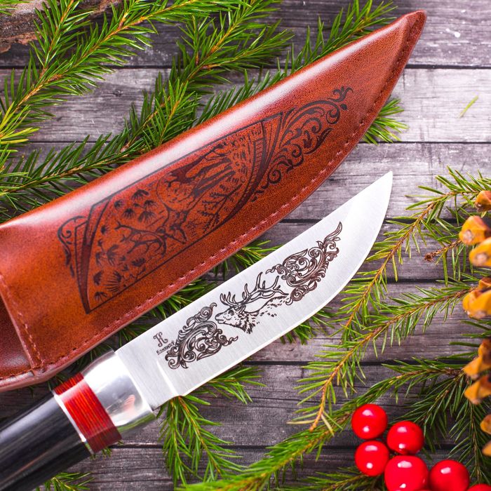 Сувенирный нож "Охота.Олень."