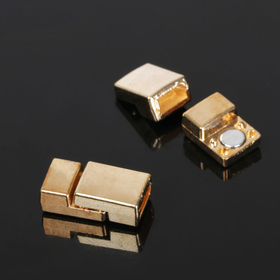 Замок-защёлка магнитный для браслета 5339, (набор 2шт), 1,8х0,7см, цвет золото