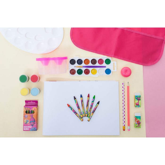 Карандаш ч/г с ластиком НВ Белый в горошек