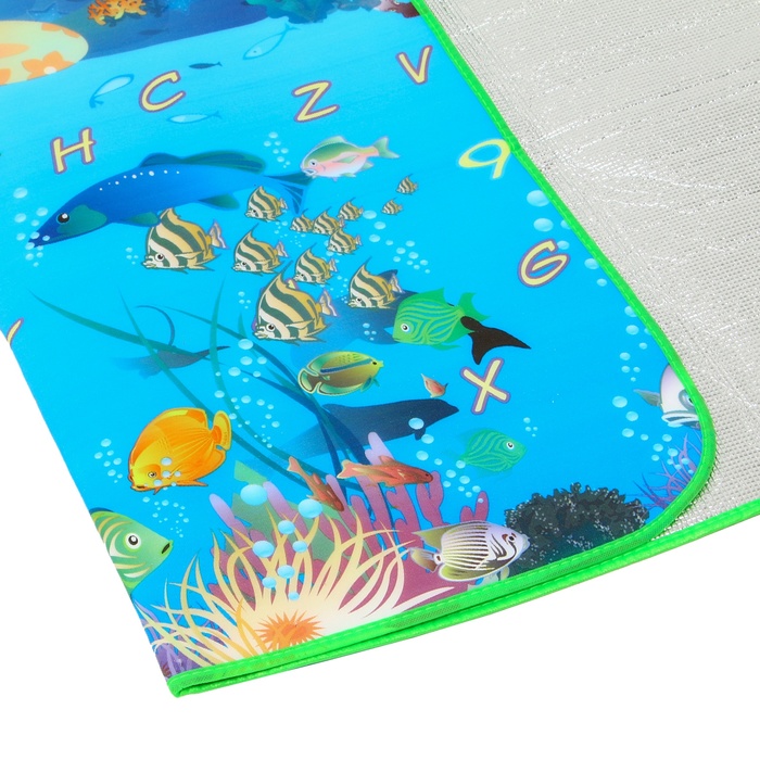 Коврик детский на фольгированной основе «Морское путешествие», размер 176х147х0,5 см.