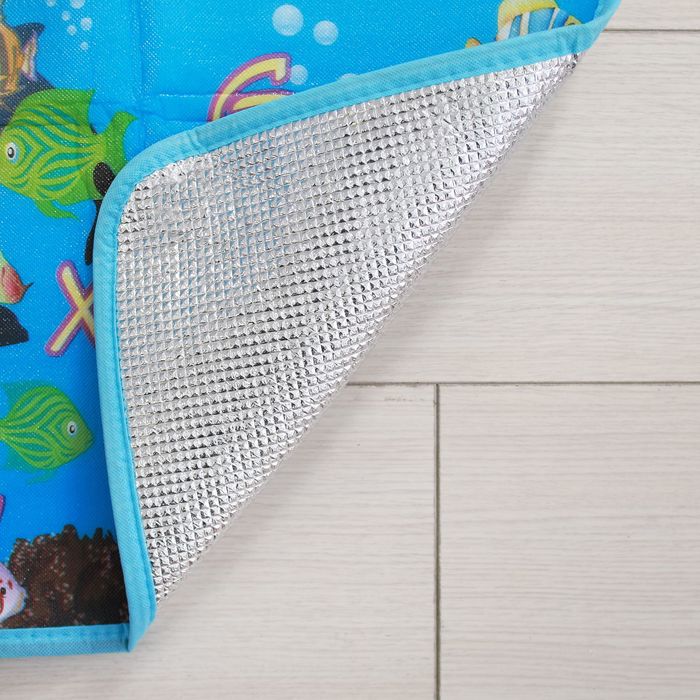 Коврик детский на фольгированной основе «Морское путешествие», размер 119х88 см, цвета МИКС