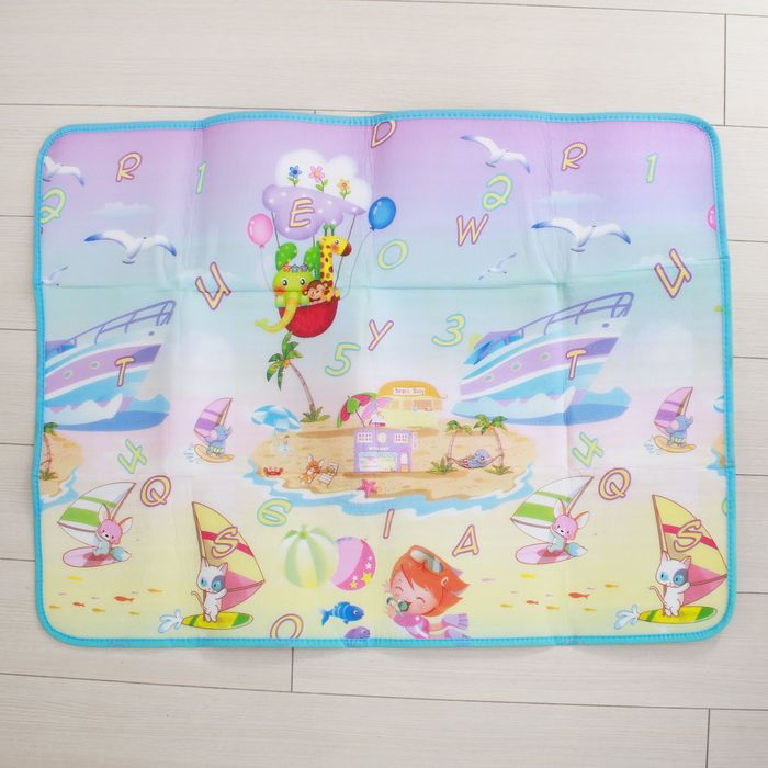 Коврик детский на фольгированной основе «Морское путешествие», размер 119х88 см, цвета МИКС