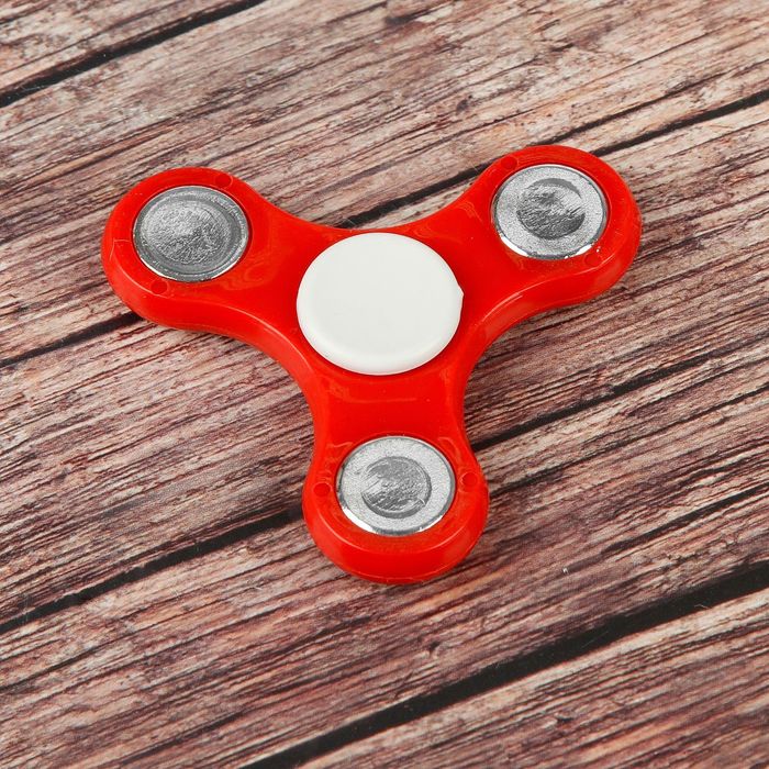Спиннер "Simple",красный, 6х6х1.5