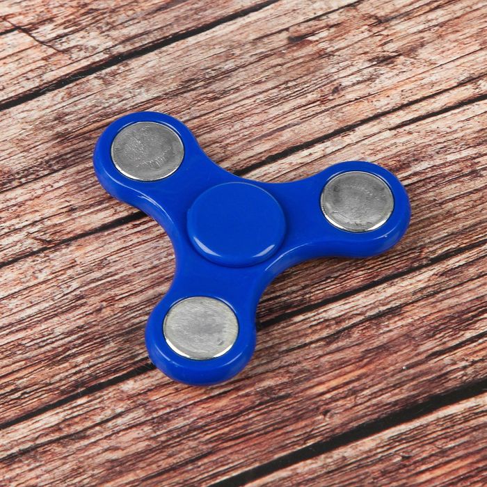 Спиннер "Simple", синий, 6х6х1.5