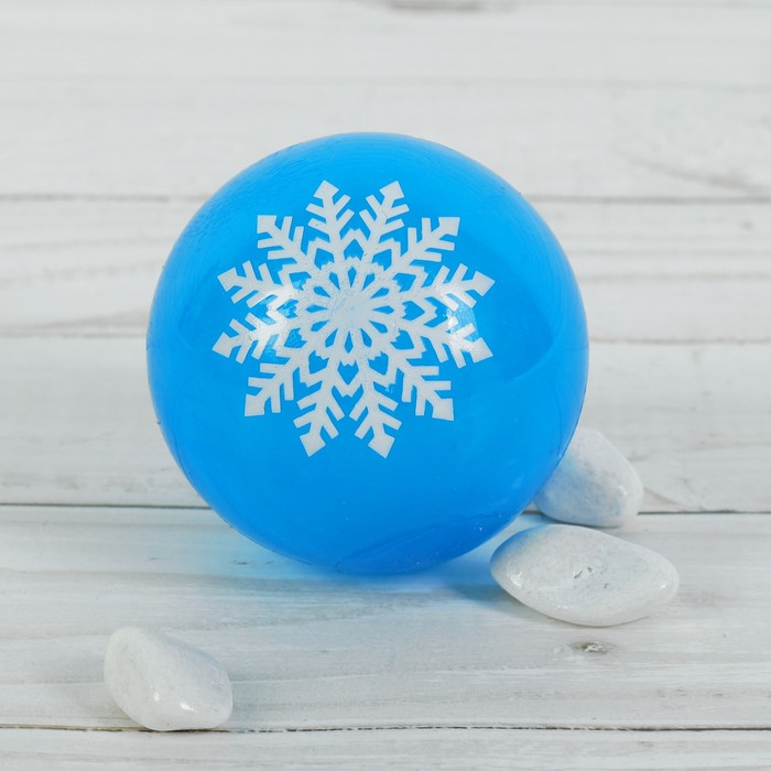 Мяч световой "Снежинки" 5,5 см