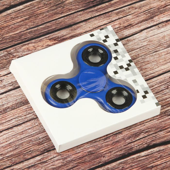 Спиннер "Ramp",синий 7х7х1.5см