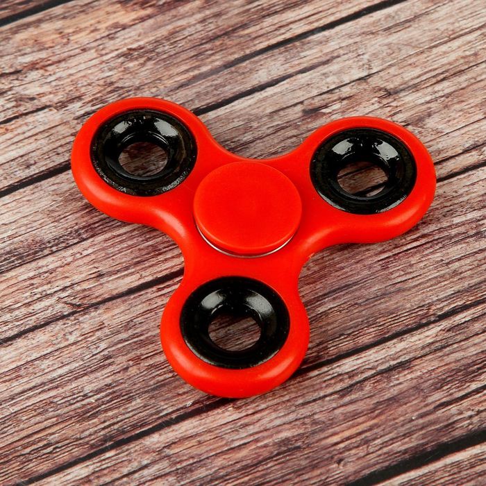 Спиннер "Ramp",красный 7х7х1.5см