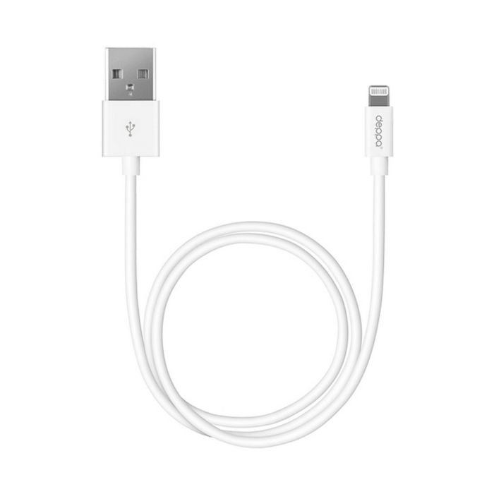 Кабель Deppa (72128) MFI Apple 8-pin, белый, 1,2 м