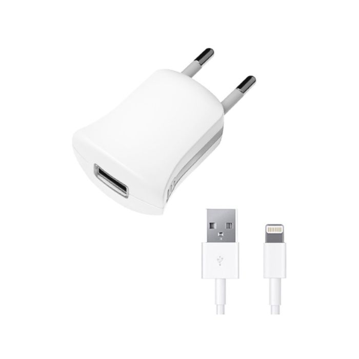 Зарядное устройство  Deppa (11350) Ultra, MFI Apple 8-pin iPhone 5/6/7, 1000 mA, белый