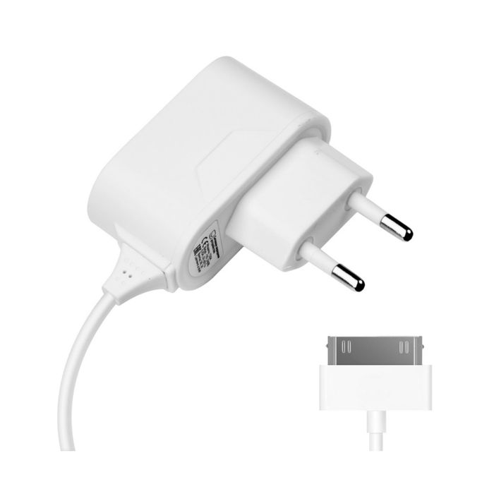 Зарядное устройство Prime Line (2300) Apple 30-pin iPhone 3/4, 1000 mA, белое